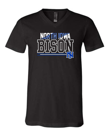 NI Holiday 2025 - BELLA + CANVAS - Jersey V-Neck Tee | Design 1