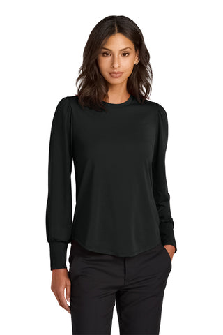 FTSB-Mercer+Mettle® Women’s Stretch Jersey Long Sleeve Blouson Top