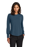 FTSB-Mercer+Mettle® Women’s Stretch Jersey Long Sleeve Blouson Top