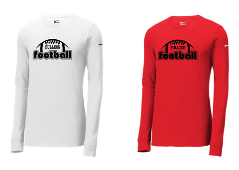 Algona Football '25 - Nike Dri-FIT Cotton/Poly Long Sleeve Tee | Football Design