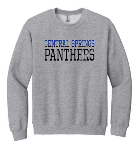 CS Spirit Shop -Gildan Crewneck Sweatshirt | 2 Tone CS PANTHERS