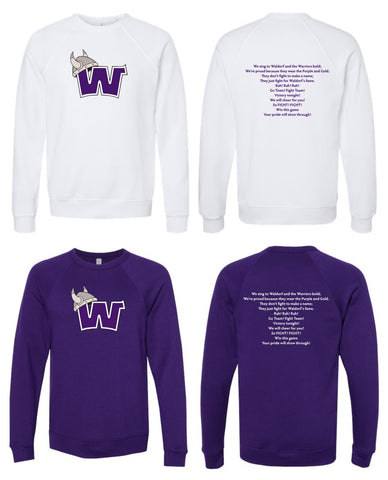 Waldorf Homecoming '25- BELLA + CANVAS Unisex Sponge Fleece Raglan Crewneck Sweatshirt