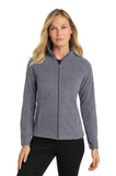 WIB Port Authority® Women's Heather Microfleece Full-Zip Jacket