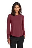 FTSB-Mercer+Mettle® Women’s Stretch Jersey Long Sleeve Blouson Top