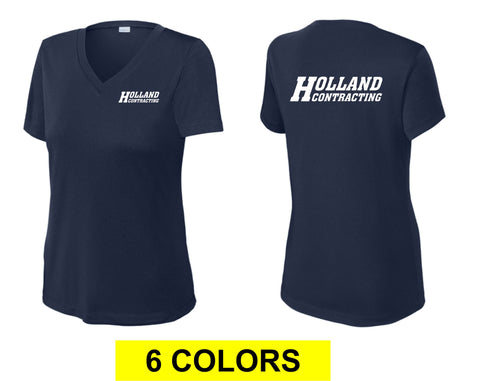 Holland Contracting - Sport-Tek® Women's PosiCharge® Competitor™ V-Neck Tee