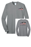 Holland Contracting - Port & Co™ Long Sleeve Core Blend Tee | Equipment/Flag Design