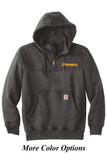 Drago-Carhartt® Rain Defender® Paxton Heavyweight Hooded Zip Mock Sweatshirt