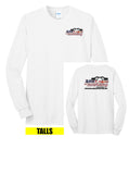 Holland Contracting - Port & Co™ Tall Long Sleeve Core Blend Tee | Equipment/Flag Design