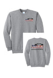 Holland Contracting - Port & Co™ Tall Essential Fleece Crewneck Sweatshirt | Equipment/Flag Design