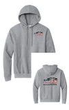 Holland Contracting - Port & Co™ Tall Essential Fleece Pullover Hooded Sweatshirt | Equipment/Flag Design