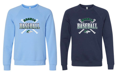 BK Baseball '25 - BELLA + CANVAS - Sponge Fleece Raglan Crewneck Sweatshirt