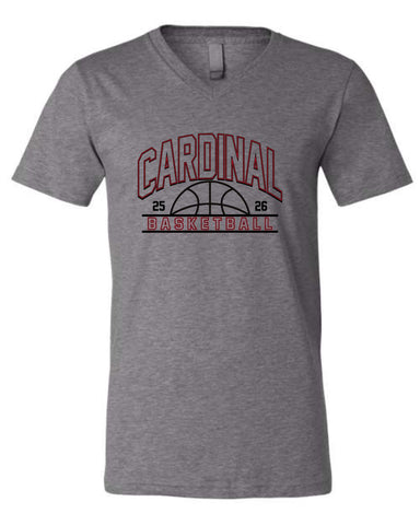GHV Basketball '25-BELLA + CANVAS -  V-Neck Tee