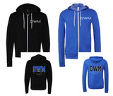 DWM-BELLA + CANVAS - Sponge Fleece Full-Zip Hoodie| DWM+Back Print
