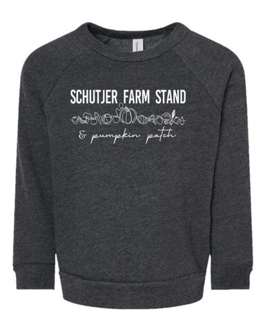 Schutjer Farm Stand - BELLA + CANVAS Toddler Sponge Fleece Raglan Crewneck Sweatshirt