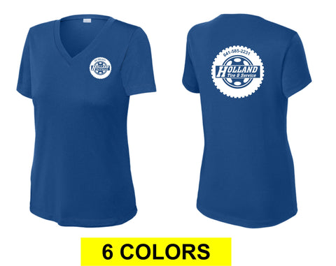 Holland T&S - Sport-Tek® Women's PosiCharge® Competitor™ V-Neck Tee