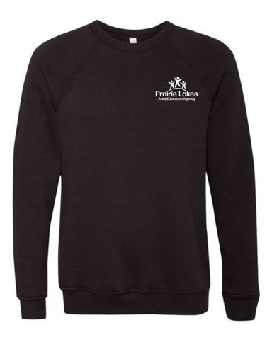 Prairie Lakes AEA - Bella+Canvas Unisex Sponge Fleece Raglan Crewneck Sweatshirt (True Logo)