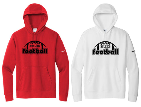 Algona Football '25 - Nike Club Fleece Sleeve Swoosh Pullover Hoodie | Football Design