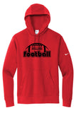 Algona Football '25 - Nike Club Fleece Sleeve Swoosh Pullover Hoodie | Football Design