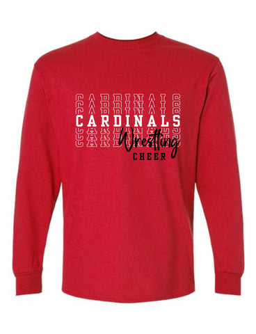 GHV Wrestling  Cheer '25 -  Long Sleeve Tee - Youth, Adult, Talls
