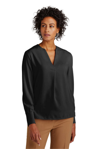 FTSB - Brooks Brothers® Women’s Open-Neck Satin Blouse