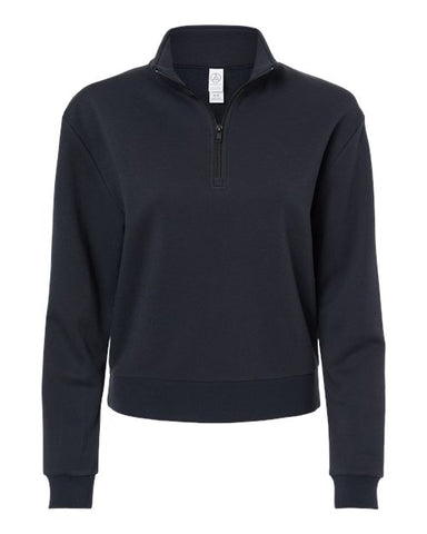 LLF - Alternative - Women's Eco-Cozy Fleece Mock Neck Quarter-Zip Sweatshirt