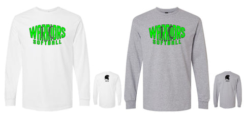 Warriors Softball '25 - Gildan Long Sleeve Tee