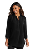 FTSB - Port Authority® Ladies 3/4-Sleeve Textured Crepe Tunic