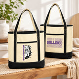 LM Bulldogs '26 - Port Authority® Large Cotton Canvas Tote