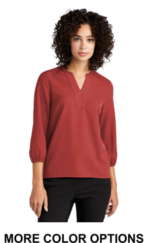 WIB Mercer+Mettle® Women's Stretch Crepe 3/4-Sleeve Blouse
