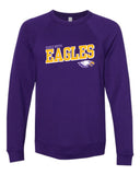 EG Spirit Store '25 - BELLA + CANVAS Unisex Sponge Fleece Raglan Crewneck Sweatshirt | Eagles