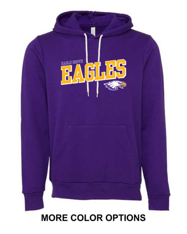 EG Spirit Store '25 - BELLA + CANVAS Unisex Sponge Fleece Hoodie Sweatshirt | Eagles