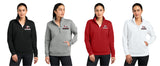 MC Spirit Store -Nike Women's Club Fleece Sleeve Swoosh 1/2-Zip