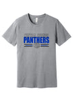 CS Spirit Shop -BELLA+CANVAS® Unisex Heather CVC Short Sleeve Tee | Panthers Bold Blue