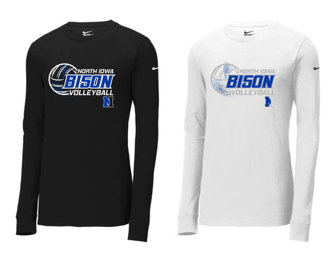 NI VB 2025 - Nike Dri-FIT Cotton/Poly Long Sleeve Tee
