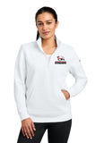 MC Spirit Store -Nike Women's Club Fleece Sleeve Swoosh 1/2-Zip