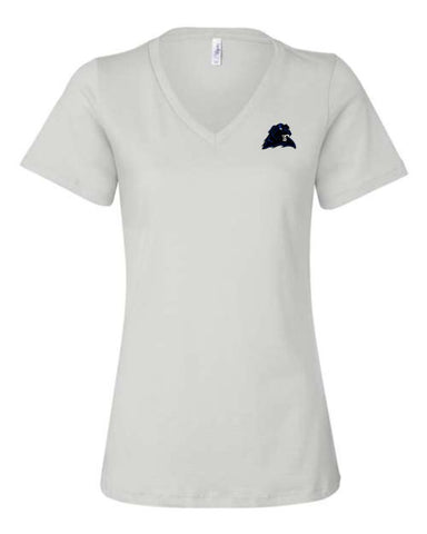 CS Spirit Shop - Women’s Relaxed Jersey V-Neck Tee |Panther LC|