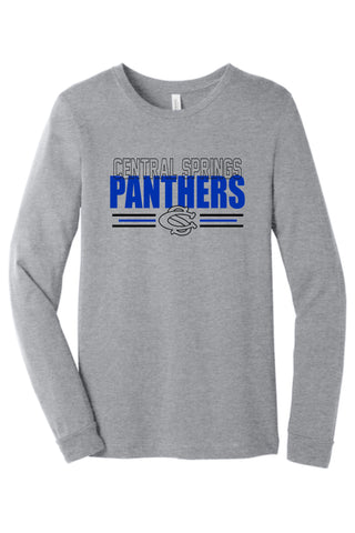 CS Spirit Shop - BELLA+CANVAS® Unisex  Long Sleeve Tee | Panthers Bold Blue