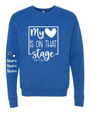 DWM-BELLA + CANVAS - Sponge Fleece Drop Shoulder Crewneck Sweatshirt | My ♥ + Sleeve