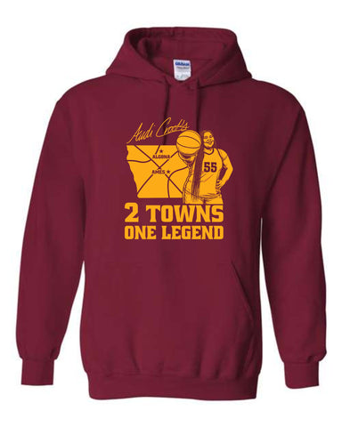 A.C. - Cardinal Hooded Sweatshirt | 2 Towns 1 Legend