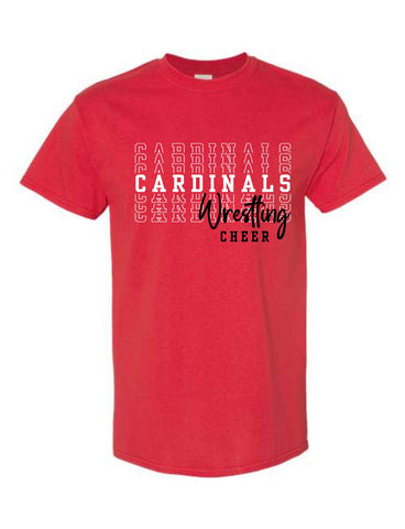GHV Wrestling Cheer '25 -  Short Sleeve Tee Youth, Adult, Talls