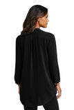 FTSB - Port Authority® Ladies 3/4-Sleeve Textured Crepe Tunic