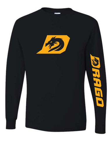 Drago - 50/50 Blend Long Sleeve Tee | +Sleeve