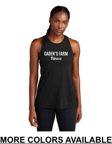 CFF - Sport-Tek® Women's PosiCharge® Tri-Blend Wicking Tank | Caden's Farm Fitness