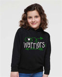 NU Holiday Benefit '25 - Black Toddler & Youth  Pullover Fleece Hoodie | Glitter Print