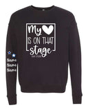 DWM-BELLA + CANVAS - Sponge Fleece Drop Shoulder Crewneck Sweatshirt | My ♥ + Sleeve