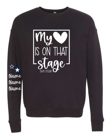 DWM-BELLA + CANVAS - Sponge Fleece Drop Shoulder Crewneck Sweatshirt | My ♥ + Sleeve
