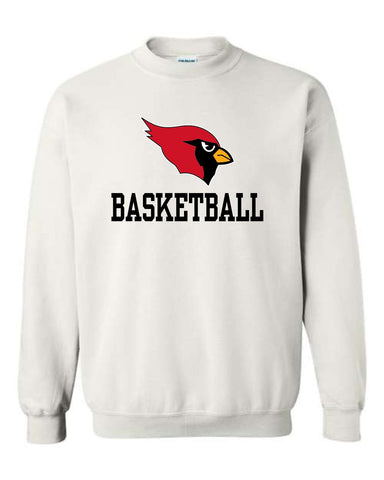 GHV Basketball '25 - WHITE Crewneck Sweatshirt Youth, Adult, Talls | Cardinal Design