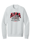 Algona Girls Wrestling '26-BELLA+CANVAS® Unisex Sponge Fleece Raglan Sweatshirt | Design 2
