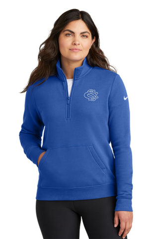 CS Staff - Nike Women's Club Fleece Sleeve Swoosh 1/2-Zip