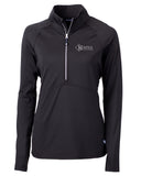 KAC-Cutter & Buck Adapt Eco Knit Stretch Recycled Womens Half Zip Pullover